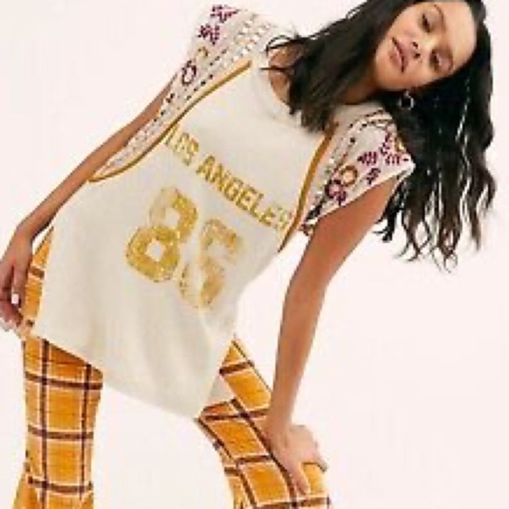 New Free People Summer Nights Los Angeles Sequins M